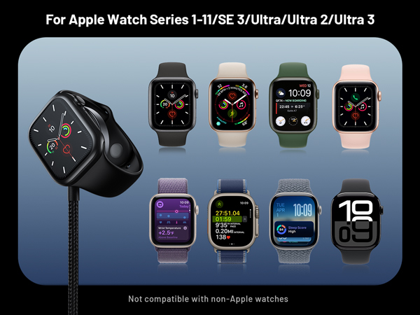 Fast Charging Cable for Apple Watch Charger for Camping Travel Essentials