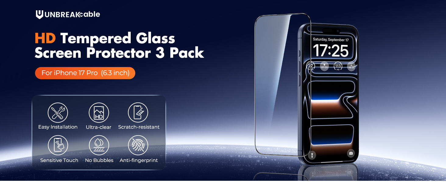 for iphone 17 pro screen protector