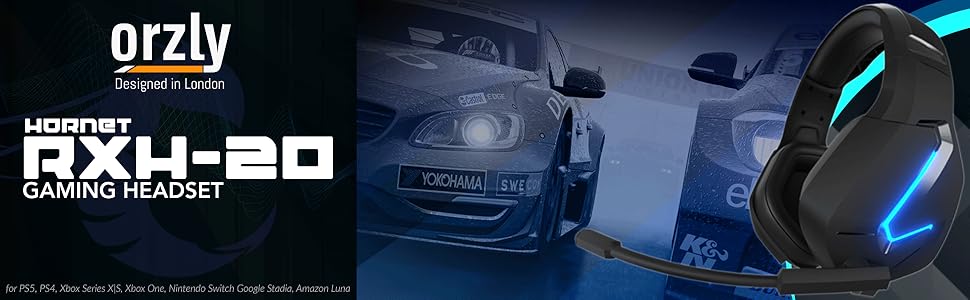 Orzly Hornet RXH-20 Gaming Headset headphones ps5 playstation 5 xbox console pc stereo audio