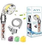 AYI Vitamin C Filtered High Pressure Handheld Shower Head with Bracket and Metal Hose Purifying H...