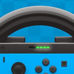 Orzly Steering Wheels for Nintendo Switch &amp; OLED Joy-Cons racing Wheel Joycon for Mario kart 8