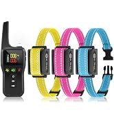 PetJoy Bark and Shock Collar Combo, Dog Bark Collar for Large Dogs, Auto Bark Collar with Remote ...