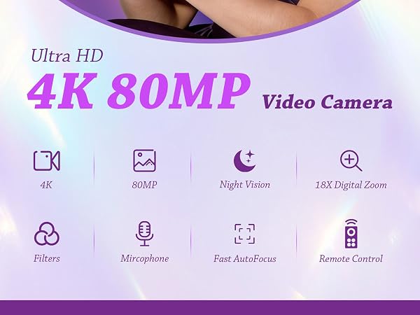 4K 80MP Video Camera