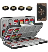 TiMOVO 48 Game Card Case for Nintendo Switch OLED/Switch/Switch lite, 4pcs Switch Thumb Grips for...