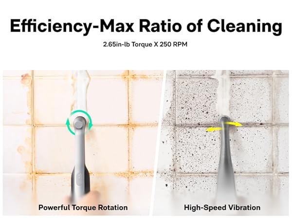 efficiency cleaning spin scrubber