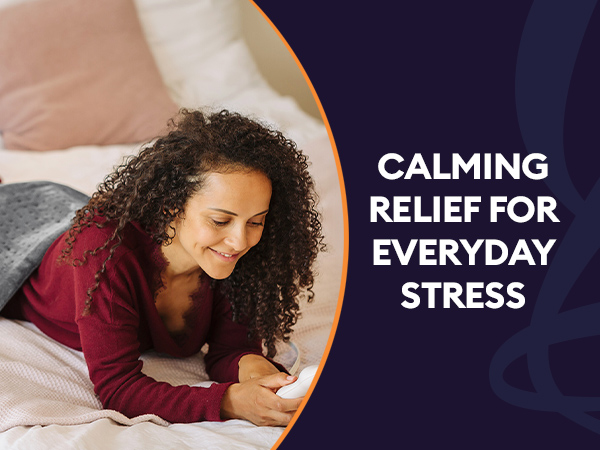 the king size heating pad easily covers larger areas, offering ultimate comfort