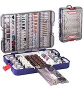 WORKPRO 698-Piece Rotary Tool Accessories Kit, Rotary Tool Bits for Easy Cutting, Grinding, Sandi...