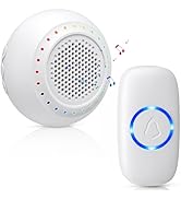 Wireless Doorbell • PHYSEN • Doorbell Chime Kits with 1 Transmitter 1 Receiver • Waterproof • Ope...