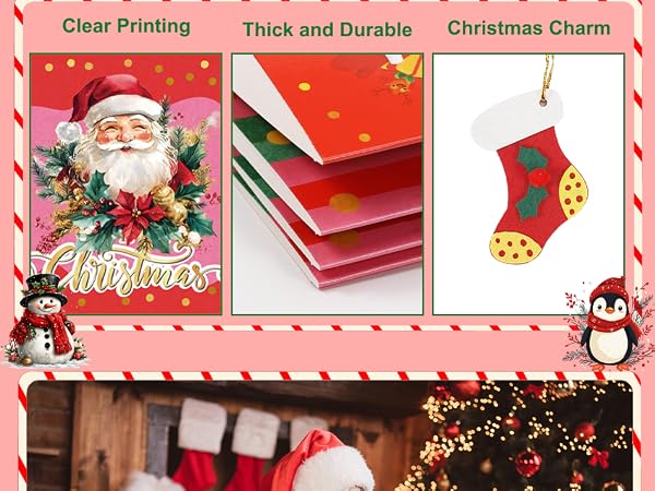 festive gift card pouch reusable christmas envelope 6 slots holiday gift card organizer