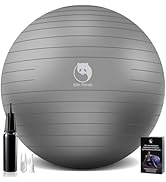 Slim Panda Exercise Ball, 65cm Yoga Ball for Workout, Birthing, Stability, Balance and Physical T...