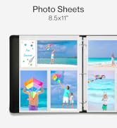Dunwell Photo Album Refill Pages - (4x6) for Photos, 3-Ring Binder Photo Pockets, Each Photo Page...