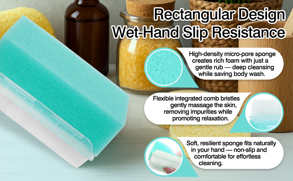 Rectangular Design Wet-Hand Slip Resistance