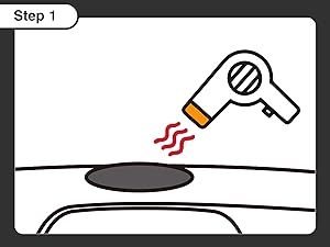 use a hair dryer to apply gentle heat around the edges of the disk to soften the adhesive.