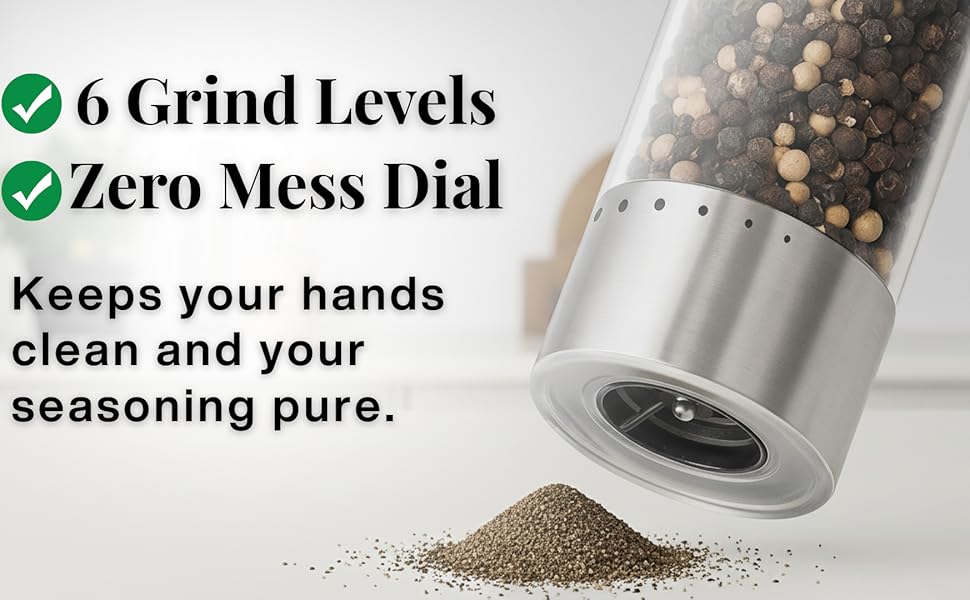 kitchen electric salt pepper grinder set electronics home shakers decor gadgets silver essentials