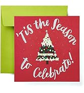 American Greetings Christmas Card (Merrier and Happier)