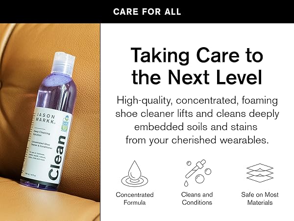 Our Original Premium Shoe Cleaner is built to extend the life of your goods which reduces waste 