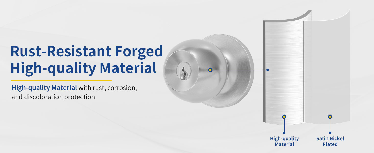 door knob with key
