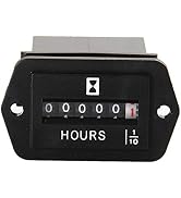 DC 6-80V Mechanical Hour Meter - AIMILAR Hourmeter for Diesel Engine Generator Boat Motorcross Mo...