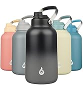 BJPKPK 1 Gallon Water Bottle Insulated, Dishwasher Safe 128oz Large Water Jug with Metal Handle &amp;...