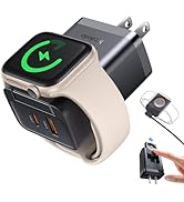 Mcdodo Apple Watch Charger Bolck with Dual Ports[USBA+USBC], PD 30W Wall Charger for Apple Watch ...