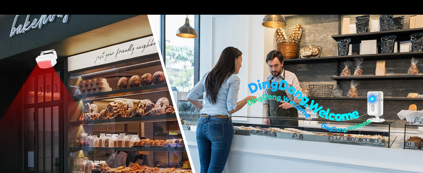 motion sensor doorbell chime alarm