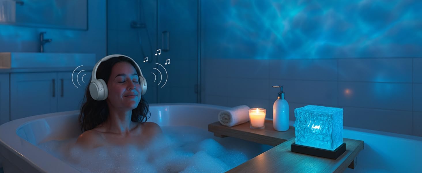ocean wave projector light cordless