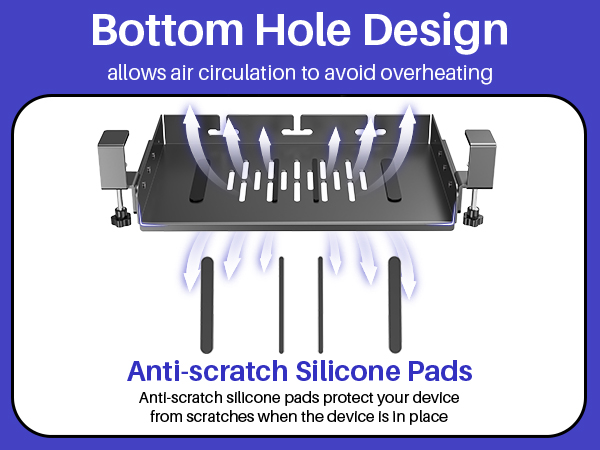 No Drill Under Desk Laptop Mount,