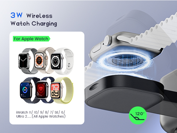 charging station 8 in 1 wireless charger multi device charger Apple