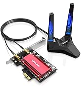 WAVLINK 2025 New AX5400M WiFi 6E PCIe Network Card, Tri-Band AX210 Wireless Adapter with Bluetoot...