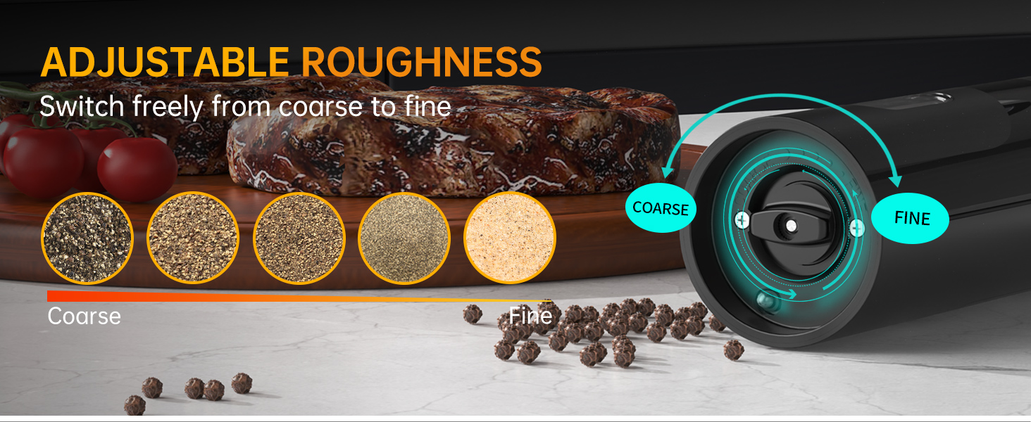 electric salt and pepper grinder set