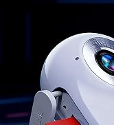 White gaming or VR headset shown from multiple angles, featuring sleek design with blue accent lighting.