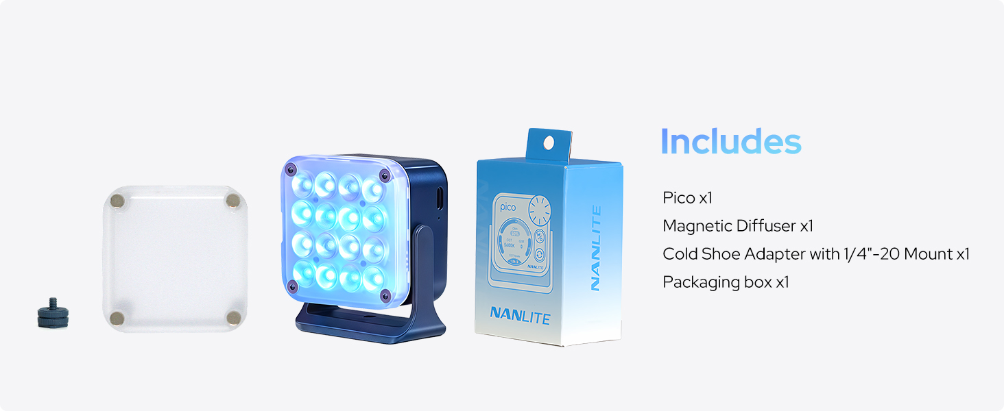 nanlite rgb led lights,Pico RGB full color led video light