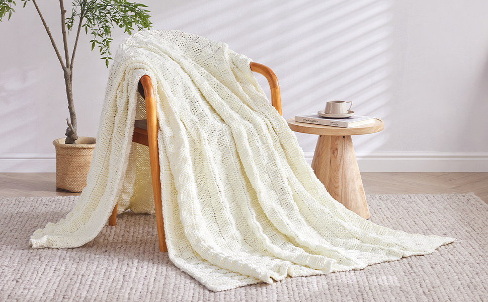 knitted weighted blanket