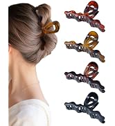 HOKEMP 4 Pack Large Claw Clips for Women - 5.12 Inch Hair Claw Clips Non-slip Hair Clips with 360...