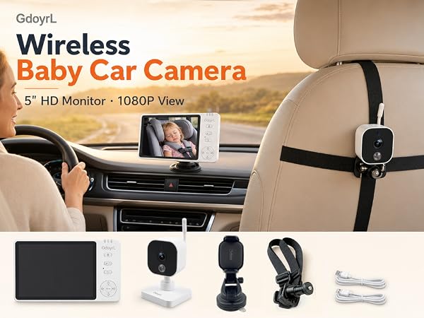 Wireless Baby Car Camera