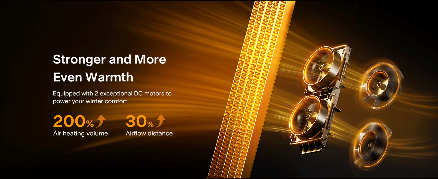 Stronger and more even warmth