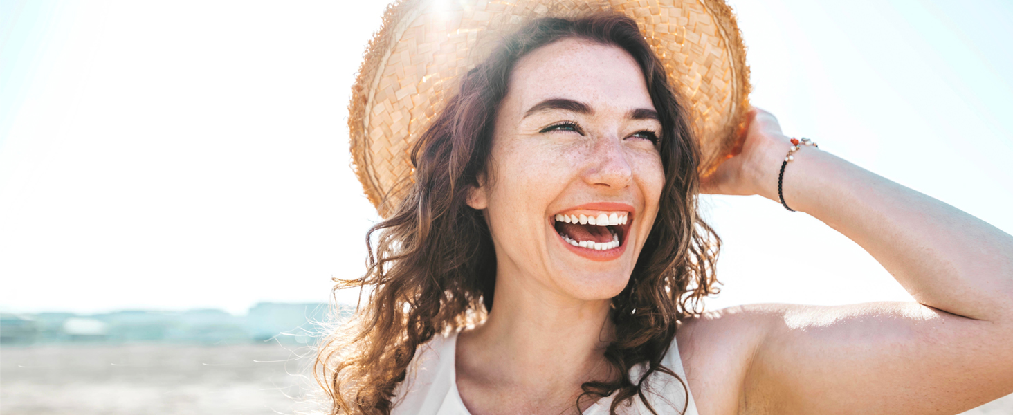 Women smiling