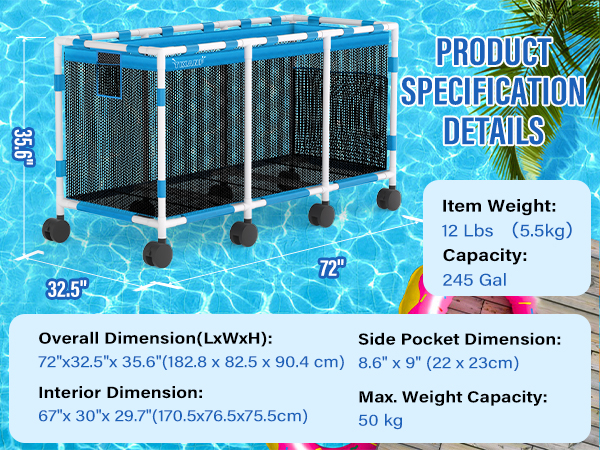 Pool Storage Bin