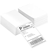LuckyGuard Fanfold 4" x 6" Direct Thermal Labels 1000 Thermal Printer Paper 2 Stacks Shipping Labels