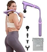 CAREKING 3-in-1 Detachable Massage Gun Deep Tissue, Ergonomic Extension Handle Back Massager for ...
