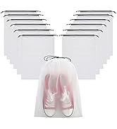 Vorspack Transparent Shoe Bags for Travel Large Clear Shoes Organizers Storage Pouch with Rope fo...