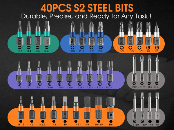 sakerplus 42 in 1 magnetic screwdriver set