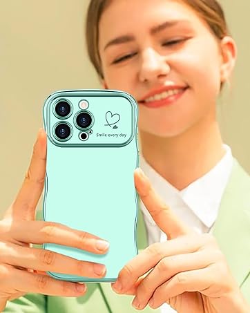 cute wave plating case for iphone