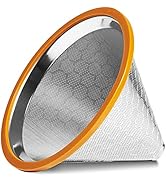 Willow &amp; Everett Pour Over Coffee Dripper - Reusable Drip Cone Filter &amp; Strainer - Paperless Filters