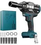 Cordless Impact Wrench for Makita 18V Battery – 1/2" Brushless Impact Driver, 900 Ft-Lbs (1200Nm)...