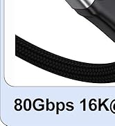 Thunderbolt 5 Cable 3.3Ft with 80Gbps Data Transfer Up to 120Gbps Bandwidth for Dual 8K/6K Video,...