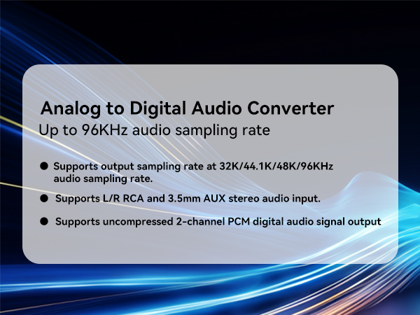 Analog to Digital Audio Converter