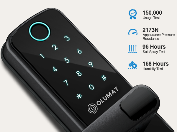 olumat fingerprint door lock
