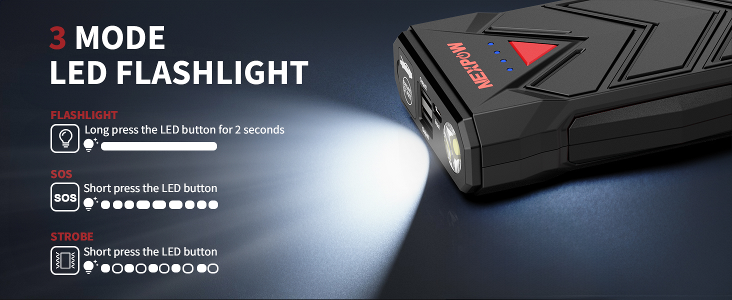 portable battery jump starter for car