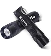 KunHe 2 Pack Keychain LED Flashlight Rechargeable Flashlight Pocket Portable Small Mini Flashligh...
